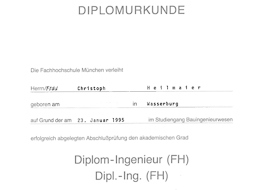 Diplomurkunde Diplomurkunde